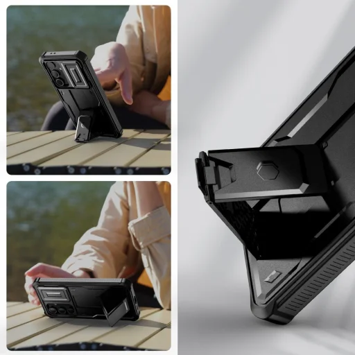 Tech-protect Kevlar Cam+ Galaxy S24 Fe Fekete Tok - 3