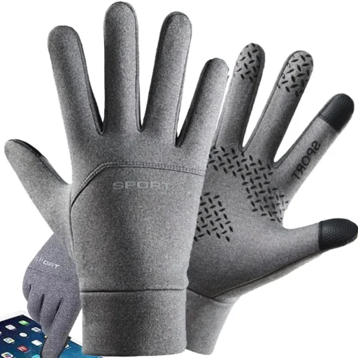 Téli kesztyűk szigetelt okostelefon funkcióval XL méret RC-K-1180 szürke - 9
