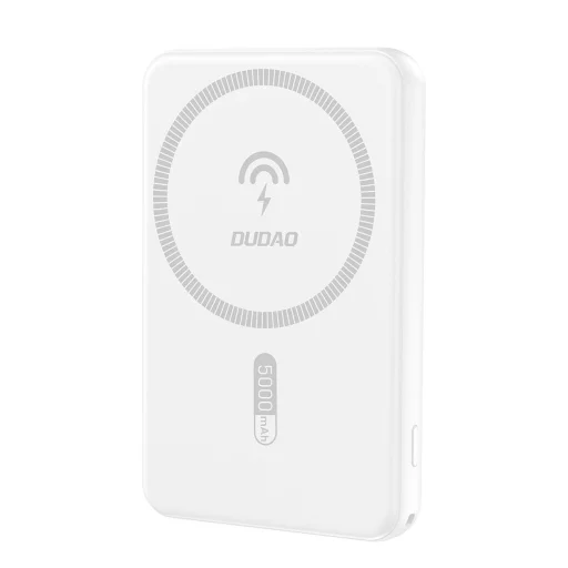 Dudao K14S USB-A / USB-C / MagSafe vezeték nélküli powerbank 20W 5000mAh - fehér - 1