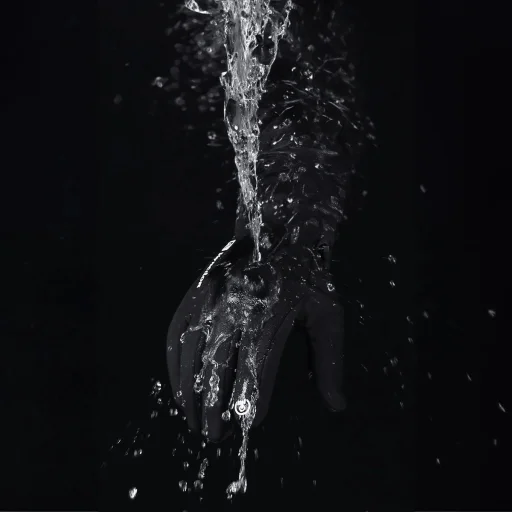 Téli sport kesztyű telefonhoz (XL méret) - fekete - 6