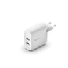 Belkin BOOST CHARGE 24W 12W X2 USB-A, Kétportos fali töltő - Fehér
