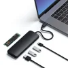 Satechi Alumínium USB-C Hibrid Többportos adapter (SSD ház, HDMI 4K, 2 x USB-A 3.1 Gen 2 akár 10 Gbps) - Fekete - 6