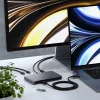 Satechi Alumínium Thunderbolt 4 Vékony Elosztó (3x Thunderbolt 4 Lefelé Irányuló Portok 40 Gbps, 2x 4K 60Hz vagy 1x 8K vagy 1x 6K Mac-en, 1x DC 20V Port) - Szürke - 4