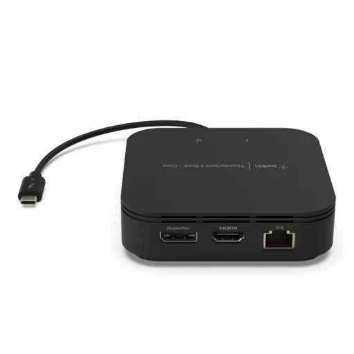 Belkin CONNECT Thunderbolt 3 Core displayport/HDMI 60wPD dokkoló Mac és Windows rendszerekhez beépített Thunderbolt kábellel - Fekete - 4