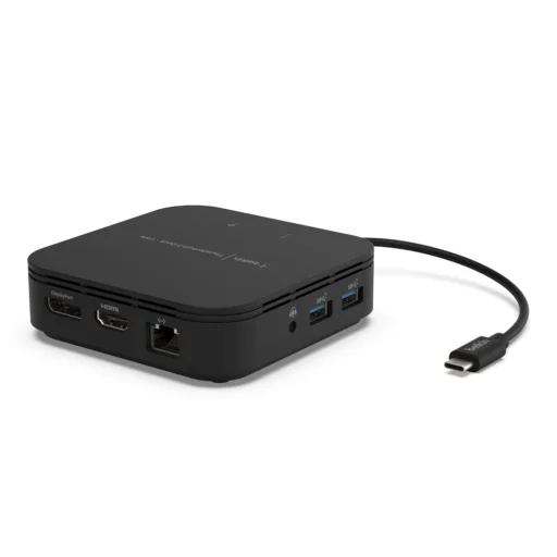 Belkin CONNECT Thunderbolt 3 Core displayport/HDMI 60wPD dokkoló Mac és Windows rendszerekhez beépített Thunderbolt kábellel - Fekete - 2