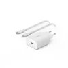 Belkin BOOST CHARGE 25W USB-C PD PPS Egyes Fali Töltő 1m C-típusú - Villám Kábel - Fehér - 4