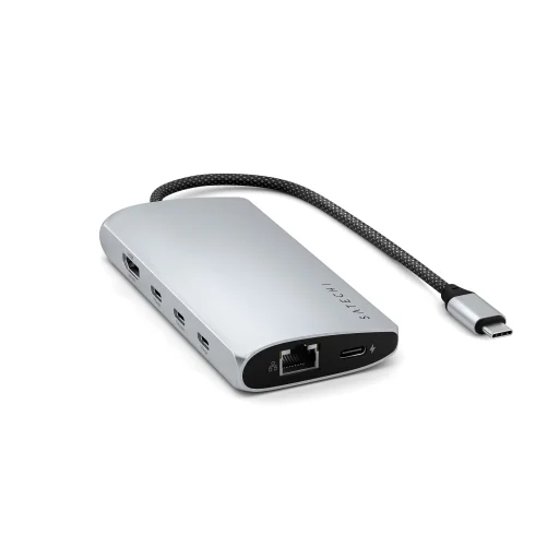 Satechi USB-C MultiPort Adapter 8K Ethernettel V3 - Ezüst - 2