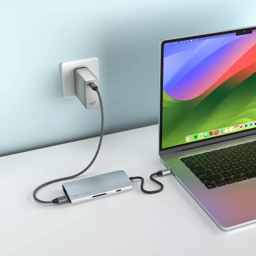 Satechi USB-C MultiPort Adapter 8K Ethernettel V3 - Ezüst - 5