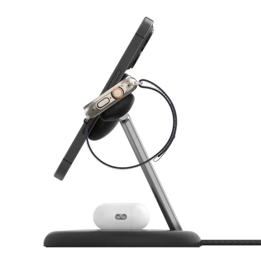 Belkin BOOST CHARGE 3 az 1-ben mágneses vezeték nélküli töltőállomás Qi2 15W - Fekete (WIZ023vfBK) - 2