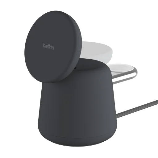 Belkin BOOST CHARGE PRO 2-az-1-ben Vezeték nélküli Töltőállomás MagSafe 15W - Faszén - 4