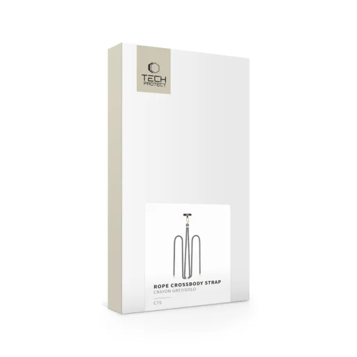 TECH-PROTECT C7S mobiltelefon nyakpánt SZÍJ SZÜRKE/ARANY - 4