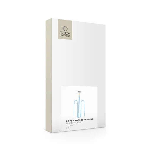 TECH-PROTECT C7S ROPE mobiltelefon nyakpánt BABY BLUE/ARANY - 4