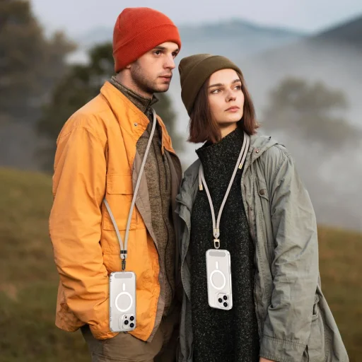 TECH-PROTECT C7S mobiltelefon nyakpánt TAUPE/FEKETE - 3