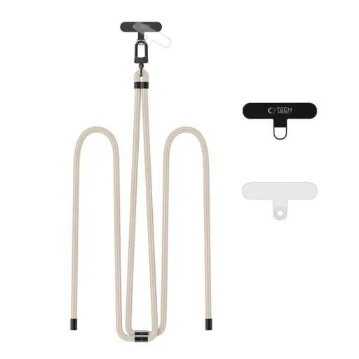 TECH-PROTECT C7S mobiltelefon nyakpánt TAUPE/FEKETE - 1