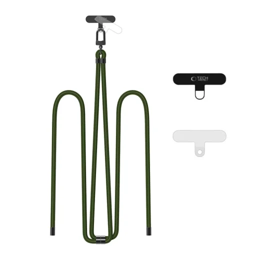 TECH-PROTECT C7S mobiltelefon nyakpánt HUNTER ZÖLD/FEKETE - 1