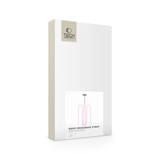 Tech-protect C7s Keresztpánt Baby Pink/arany - 4