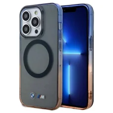  iPhone 15 Pro Max szürke BMW Gradient Bumper MagSafe tok