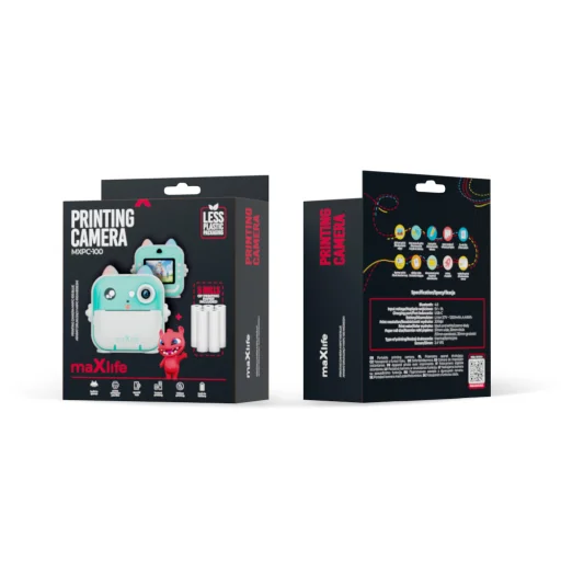 Maxlife fényképezőgép nyomtató MXPC-100 kék - 9