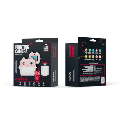 Maxlife nyomtató kamera MXPC-100 rózsaszín - 9