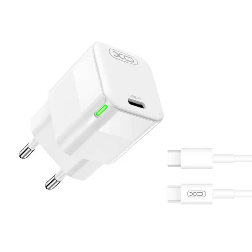 Fali töltő XO CE06, 30W, USB-C, kábellel UBS-C - 1