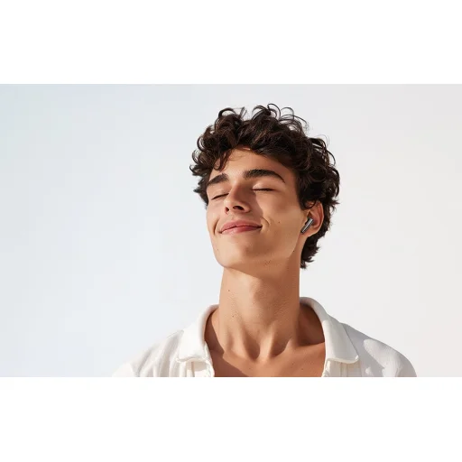 Fülhallgató TWS QCY AilyBuds Clear T32 (lila) - 6