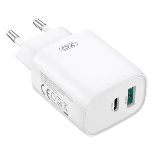 Fali töltő XO CE30, 30W, 1x USB-C, 1x USB-A - 2