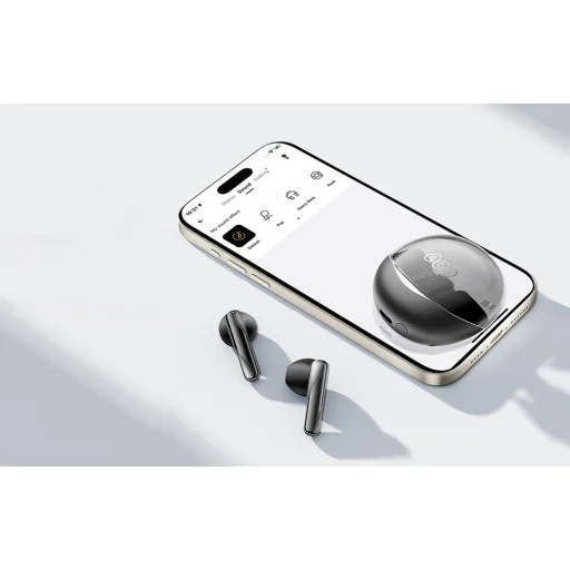 Fülhallgató TWS QCY AilyBuds Clear T32 (fekete) - 9