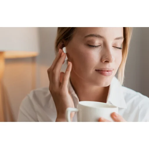 Vezeték nélküli fülhallgató, Vention, NBMN0, Earbuds Air A01 (bézs) - 3