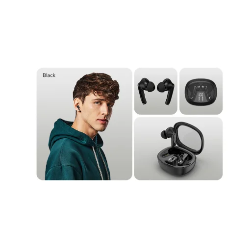 Vezeték nélküli fülhallgató, Vention, NBMB0, Earbuds Air A01 (fekete) - 3