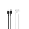 XO kábel NB103 USB - Lightning 1,0 m 2,1A fekete 30 db / fehér 20 db készlet - 2
