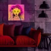 Neon ART LED POWER WOMAN sárga-lila FLA02 Forever Light thumbnail