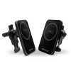 Forever autós telefontartó légbefúvóra MACH-100 mágneses vezeték nélküli töltéssel fekete 15W - 4