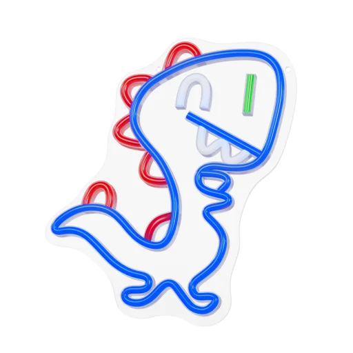 Neon PLEXI LED JURASSIC BABY DINO kék FLNJ01 Forever Light - 2
