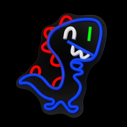Neon PLEXI LED JURASSIC BABY DINO kék FLNJ01 Forever Light - 3