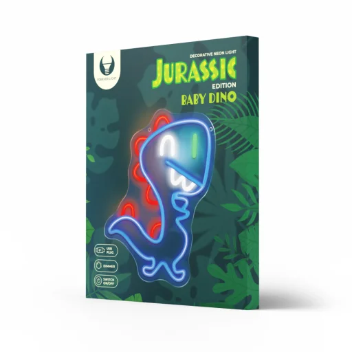 Neon PLEXI LED JURASSIC BABY DINO kék FLNJ01 Forever Light - 10