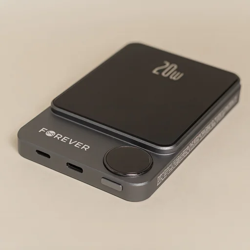 Forever vezeték nélküli powerbank MATB-200 20W PD 5000 mAh mágneses fekete - 8