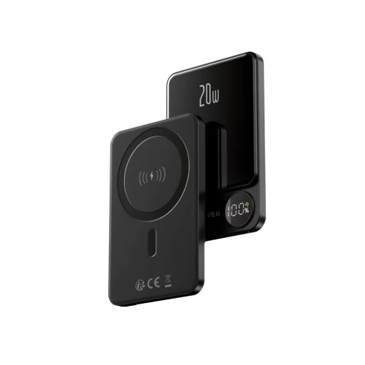Forever vezeték nélküli powerbank MATB-200 20W PD 5000 mAh mágneses fekete - 1