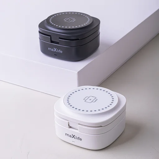 Maxlife MXWC-06 mágneses vezeték nélküli töltő 15W fehér 3 az 1-ben MagSafe - 12