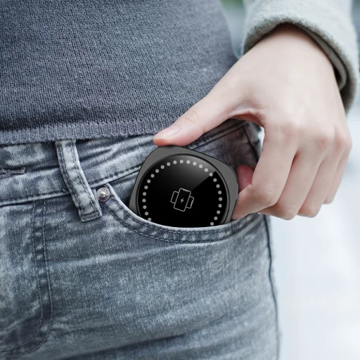 Maxlife MXWC-06 mágneses vezeték nélküli töltő 15W fekete 3in1 MagSafe - 5