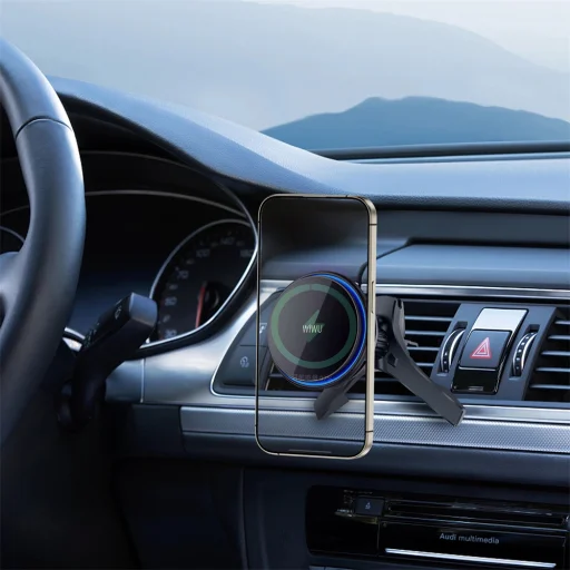 WIWU autós tartó vezeték nélküli töltéssel CH-317 - 5