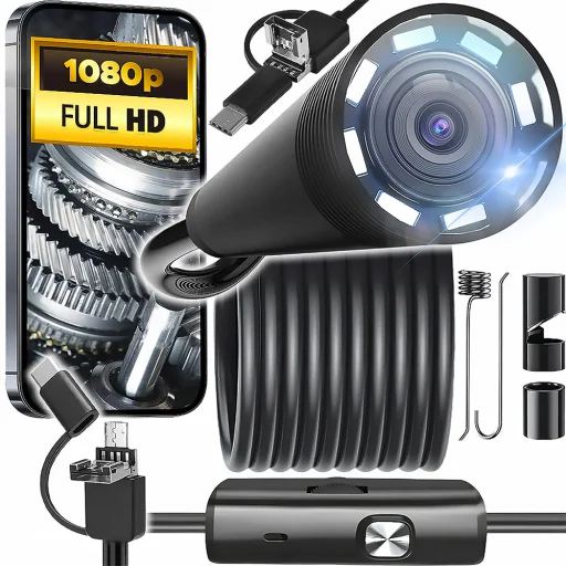 Endoszkóp kamera 2m lencse 8/7/5.5mm USB-C/Micro-USB LTC - 3