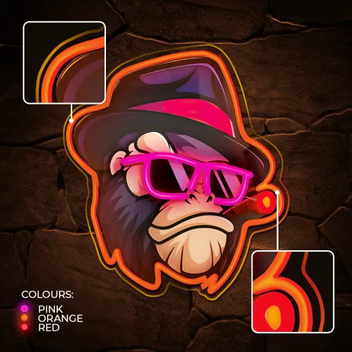 Neon ART LED GANGSTA MAJOM multicolor FLA03 Forever Light - 5