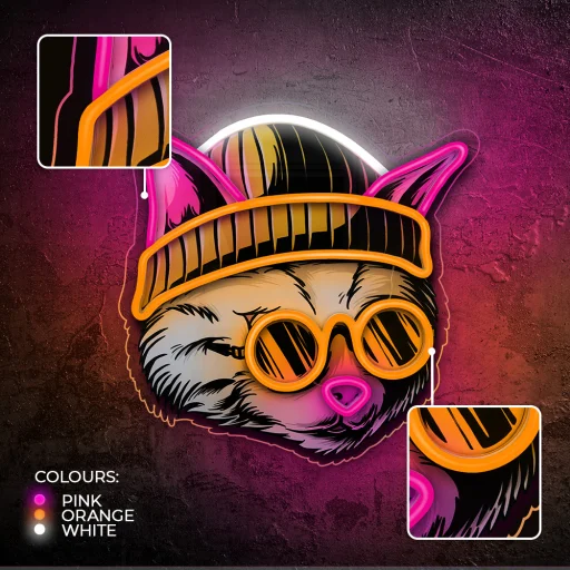 Neon ART LED MACSKA ÁLOM multicolor FLA04 Forever Light - 5