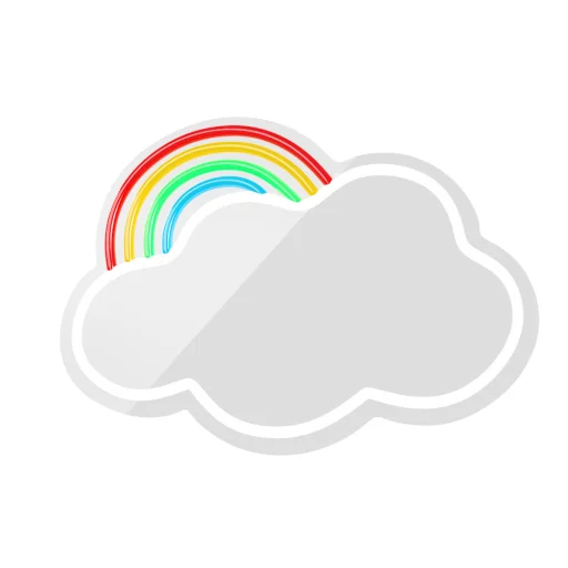 Neon MIRROR LED CLOUD multicolor FMNE05 Forever Light - 2