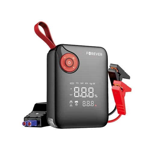 Forever jump starter 4in1 JS-400 7200mAh fekete-piros - 2