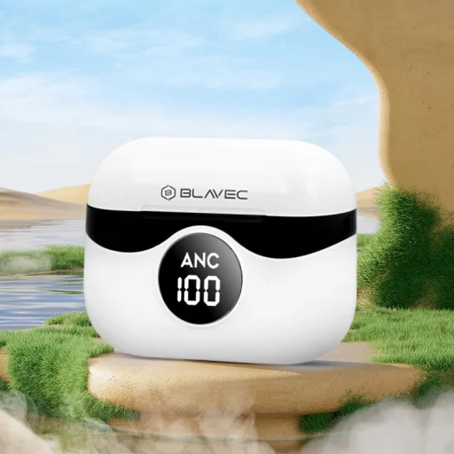 Blavec Bluetooth TWS Fülhallgató BW04 Prime Aktív ANC+ENC (BW04PA-W) fehér - 5