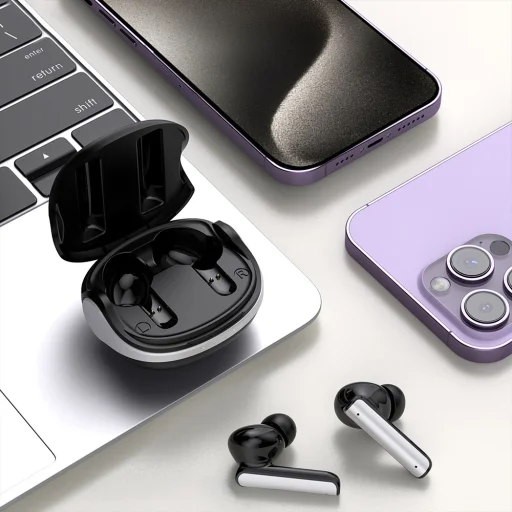 Blavec Bluetooth TWS Fülhallgató BW03 Infinity Pro ANC+ENC (BW03IP-B) fekete - 4