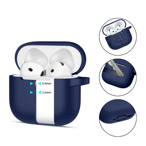 Tech-protect Silicone Hook Apple Airpods 4 Navy Blue Tok - 2