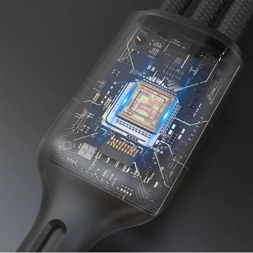 Apple Watch Dudao A12Max+ PD 100W 3 az 1-ben Töltőkábel: USB-C Lightning 1.2m - Fekete - 4