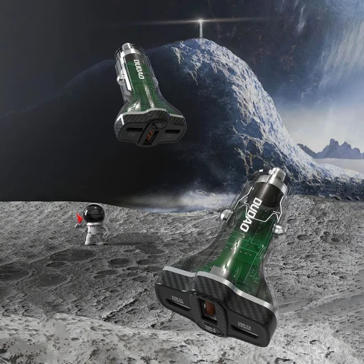 Dudao R78 78W autós töltő USB-C PD / 2xUSB-A QC - fekete tok - 4